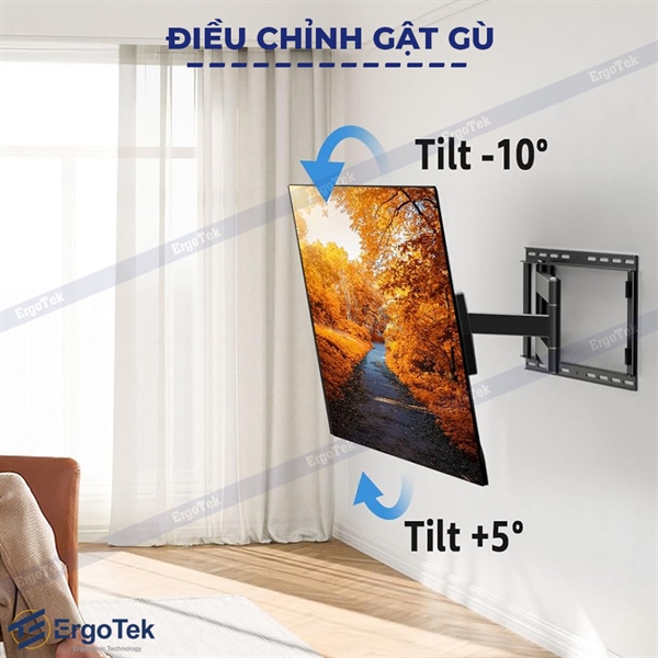 Khung treo tivi 47-90 inch ErgoTek E900 xoay đa năng nhập khẩu chính hãng Khung treo tivi 47-90 inch ErgoTek E900 xoay đa năng nhập khẩu chính hãng