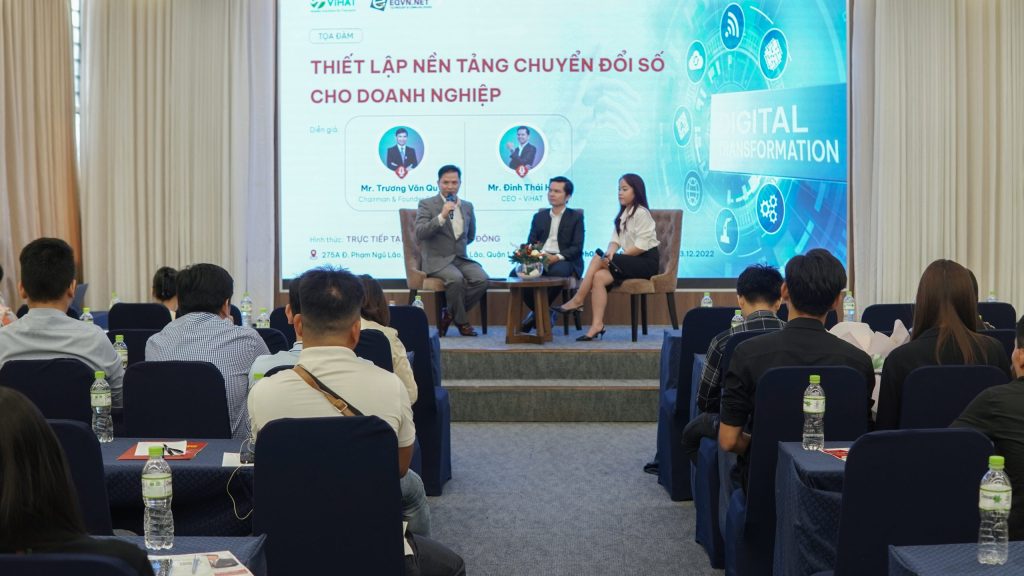 Workshop “Thiết lập nền tảng chuyển đổi số cho doanh nghiệp” do ViHAT x EQVN tổ chức thu hút hàng trăm khách mời tham dự