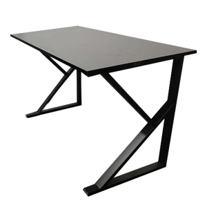 Bàn Gaming chân chữ K, mặt gỗ MDF full đen - Cái