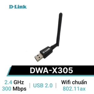 USB Wifi D-Link DWA-X305 Wifi 6 AX300 (có ăng ten) - Cái USB Wifi D-Link DWA-X305 Wifi 6 AX300 (có ăng ten) - Cái