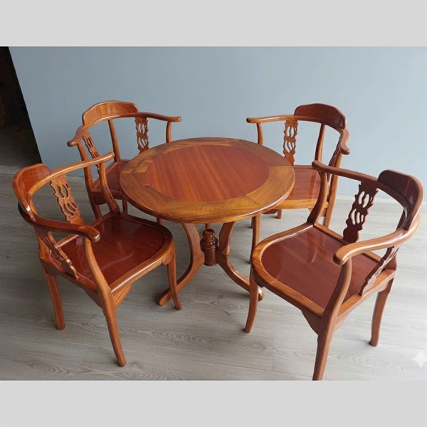 Bộ bàn ghế góc phòng gỗ - Bộ
