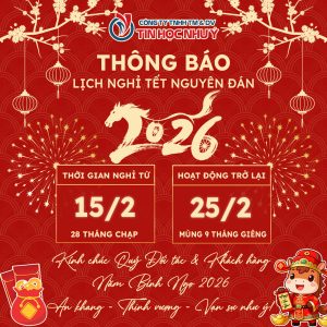Thông báo lịch nghỉ Tết Nguyên Đán năm 2026