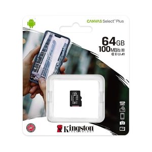Thẻ nhớ MicroSDXC Kingston Canvas Select Plus 100R CL10 64GB - Thẻ
