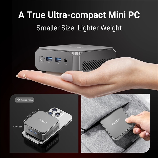 Máy bộ Mini PC FireBat T2 (CPU Intel N150/RAM 16GB/SSD 1TB NVMe/Win11) - Bộ Máy bộ Mini PC FireBat T2 (CPU Intel N150/RAM 16GB/SSD 1TB NVMe/Win11) - Bộ