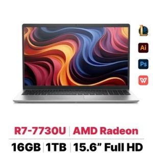 Laptop Dell 15 DC15255 (AMD Ryzen 7 7730U/16GB DDR4/1TB SSD NVMe/15.6" FHD 120Hz/ Win11+Office24/màu bạc) - Cái Laptop Dell 15 DC15255 (AMD Ryzen 7 7730U/16GB DDR4/1TB SSD NVMe/15.6" FHD 120Hz/ Win11+Office24/màu bạc) - Cái