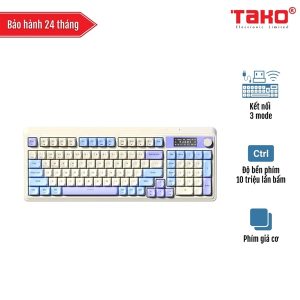 Bàn phím cơ không dây Aula S99 Pro 99 phím, 3 chế độ Bluetooth, có dây, không dây