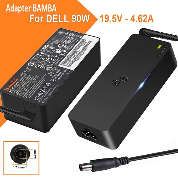 Sạc laptop DELL 19.5V-4.62A BAMBA đầu 7.4*5.0mm (Chuôi lớn)