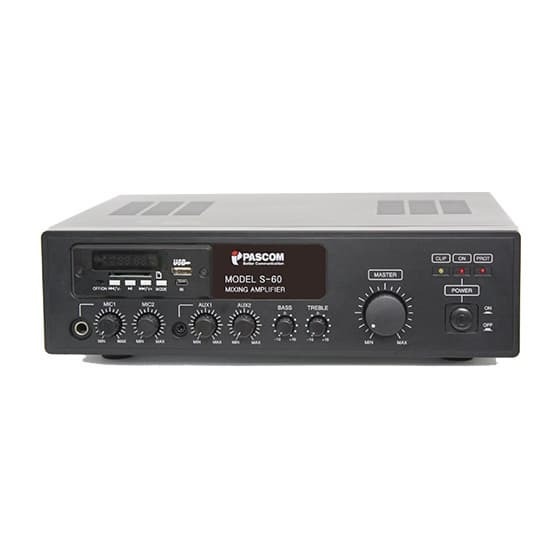 Amply Mixer Pascom S-60M 60W - Cái