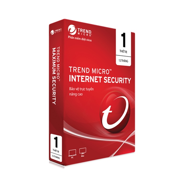 Phần mềm bảo mật Trend Micro Internet Security 1 năm/1PC