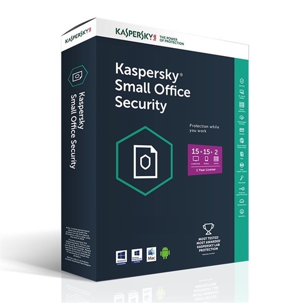 Phần mềm bảo mật Kaspersky Small Office Security (1 Server/5 PC/12 tháng)
