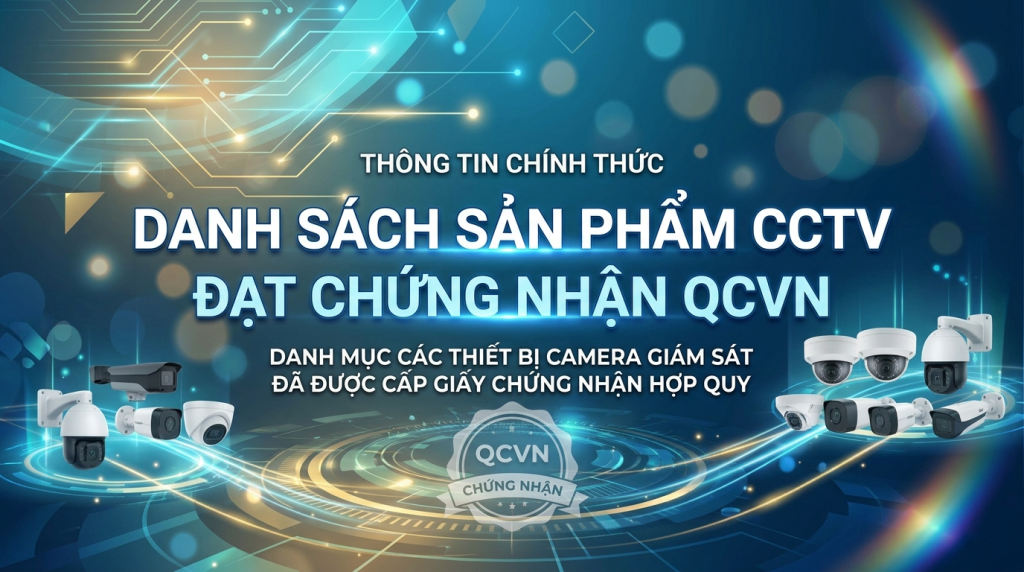 Danh sách sản phẩm CCTV đạt chứng nhận QCVN