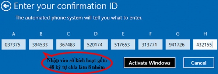 Cách kích hoạt Windows 10 bằng điện thoại (Activate by Phone) chi tiết