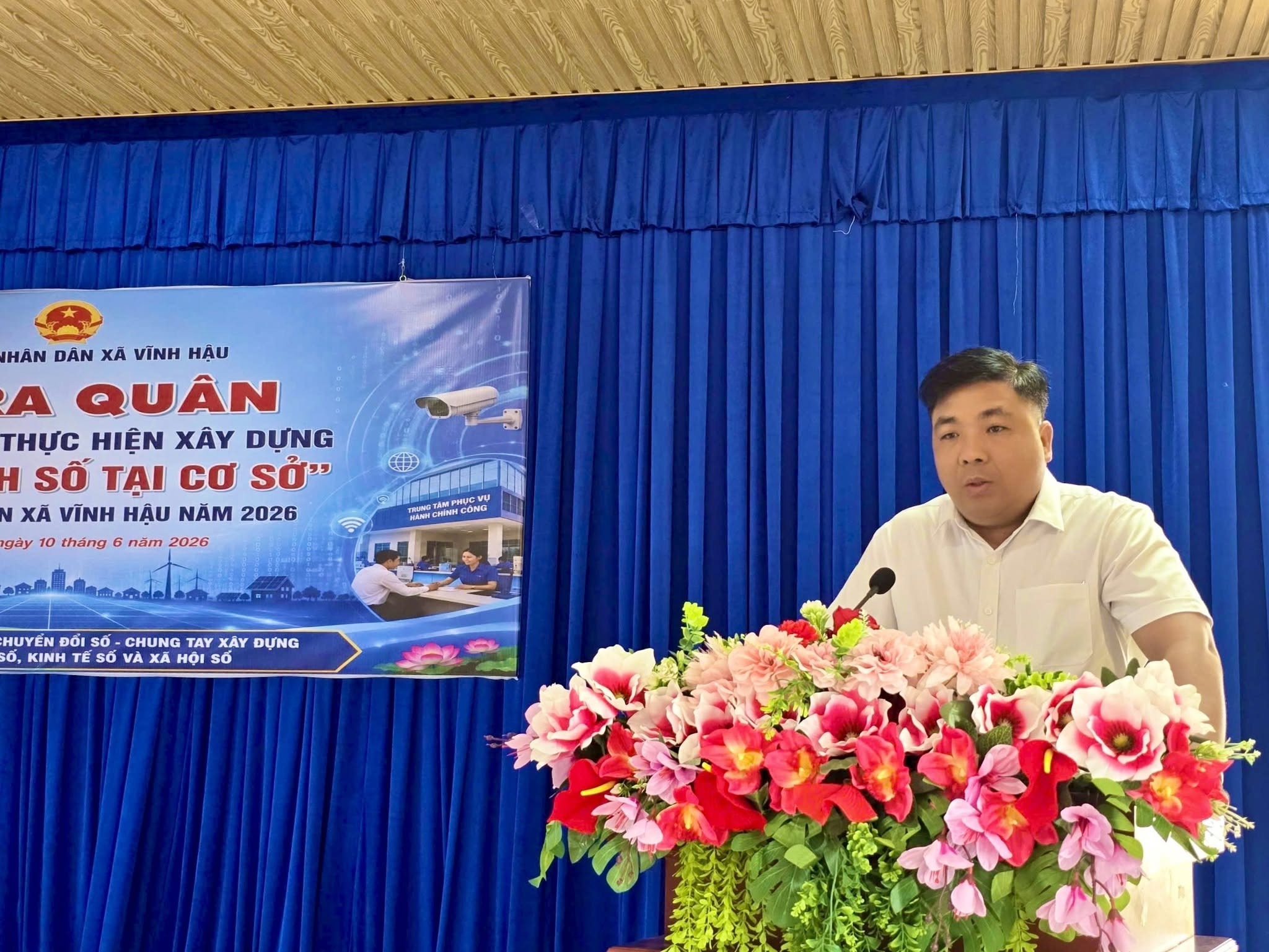 Xã Vĩnh Hậu tổ chức lễ ra quân triển khai xây dựng mô hình số tại cơ sở năm 2026