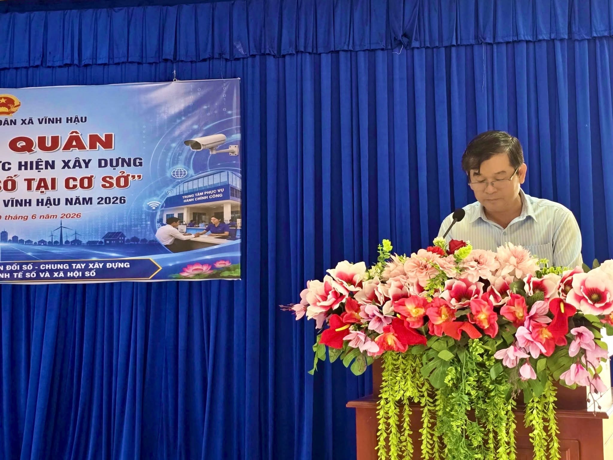 Xã Vĩnh Hậu tổ chức lễ ra quân triển khai xây dựng mô hình số tại cơ sở năm 2026