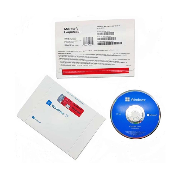 Phần mềm Windows Pro 11 64Bit Eng Intl 1pk DSP OEI DVD (FQC-10528)