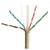 Cáp mạng VCOM CAT6 UTP 23AWG 4 PRS lõi đồng nguyên chất, vỏ PVC, màu xám - Cuộn