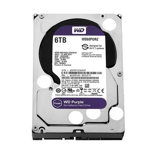 Ổ cứng WD Purple 6TB chuyên dụng Camera