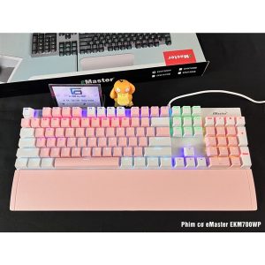 Bàn phím cơ có dây Emaster EKM700WP (Màu hồng) Bàn phím cơ có dây Emaster EKM700WP (Màu hồng)