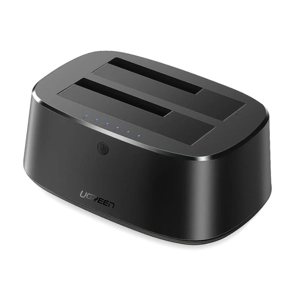 Dock ổ cứng 2 khay 2.5/3.5 inch SATA kết nối USB 3.0 Ugreen 50857 - Cái