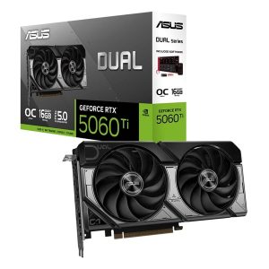 Card đồ hoạ ASUS Dual RTX 5060 Ti 16GB OC GDDR7 (DUAL-RTX5060TI-O16G) Card đồ hoạ ASUS Dual RTX 5060 Ti 16GB OC GDDR7 (DUAL-RTX5060TI-O16G)