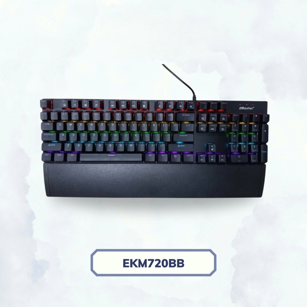 Bàn phím cơ có dây Emaster EKM720 - Cái