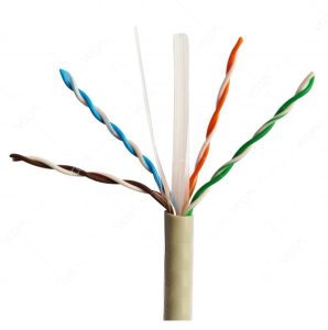 Cáp mạng VCOM CAT6 UTP 23AWG 4 PRS lõi đồng nguyên chất, vỏ PVC, màu xám Cáp mạng VCOM CAT6 UTP 23AWG 4 PRS lõi đồng nguyên chất, vỏ PVC, màu xám