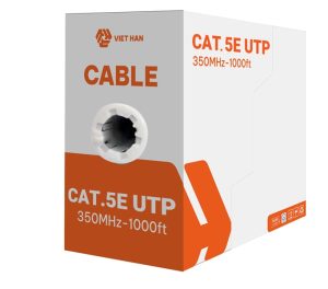 Cáp mạng LS CAT5E UTP (CU, PE, đen, không cường lực)