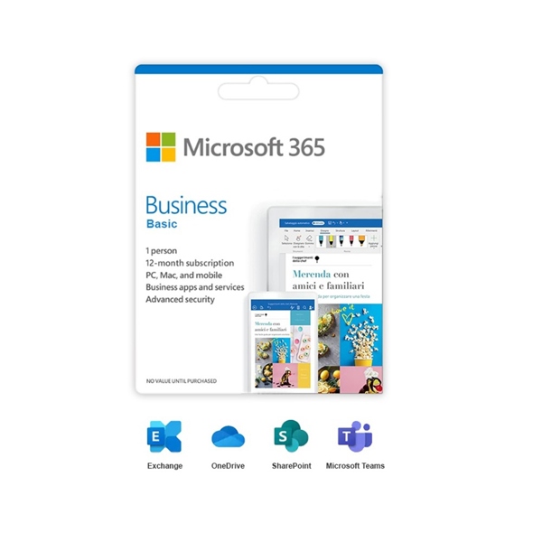 Phần mềm Office Microsoft 365 Business Basic (12 tháng) - Key ESD