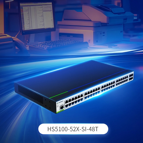 Switch mạng Sundray HS5100-52X-SI-48T (48 * 10/100/1000 Base-T ports 4 * SFP+ ports) - Cái