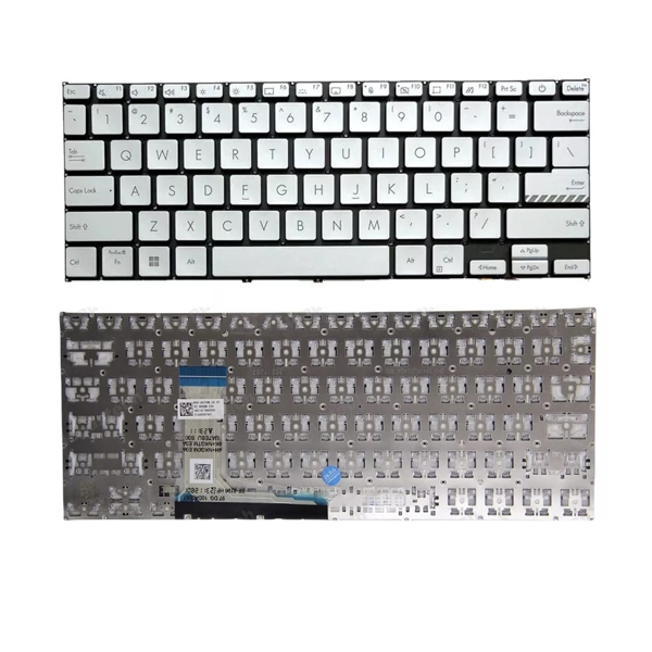 Bàn phím laptop Asus Vivobook 14 A1404V (màu bạc, không LED, BH 6 tháng) - Cái