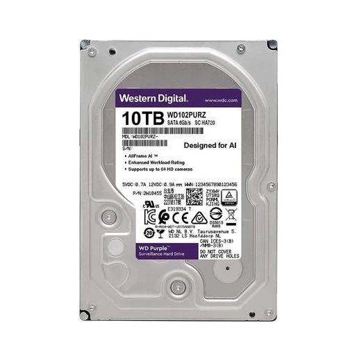 Ổ cứng WD Purple 10TB chuyên dụng Camera