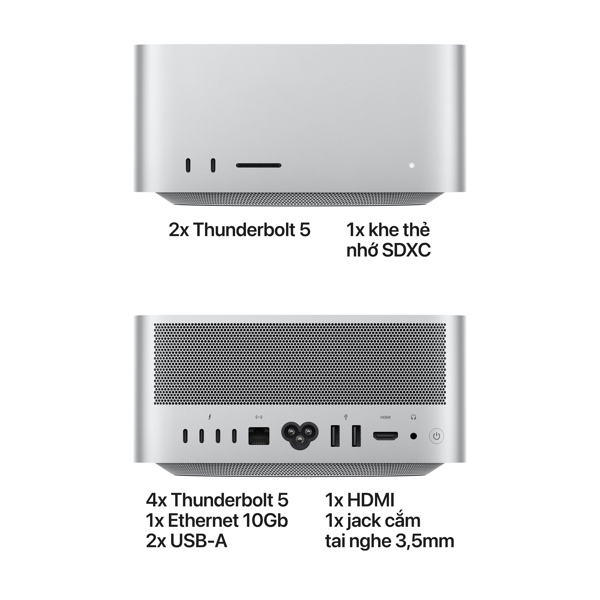Máy bộ Mini PC Apple Mac Studio M5 Ultra (Apple M5 Ultra/RAM 96GB/SSD 1TB/GPU 64 Lõi) - Bộ Máy bộ Mini PC Apple Mac Studio M5 Ultra (Apple M5 Ultra/RAM 96GB/SSD 1TB/GPU 64 Lõi) - Bộ