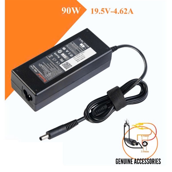 Sạc laptop DELL 19.5V-4.62A BAMBA đầu 4.5*3.0mm (Chuôi nhỏ)